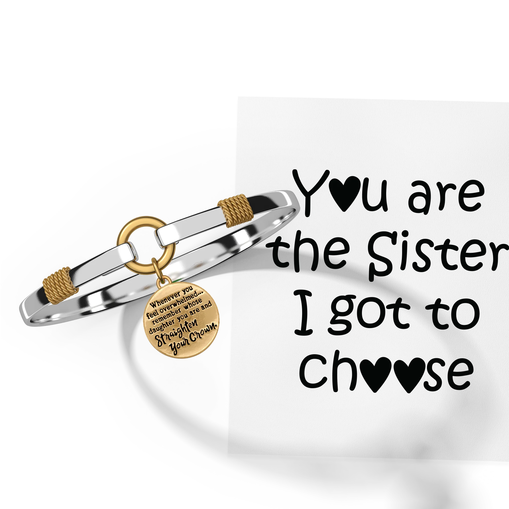 Straighten Your Crown - Two-Tone Charm Bracelet