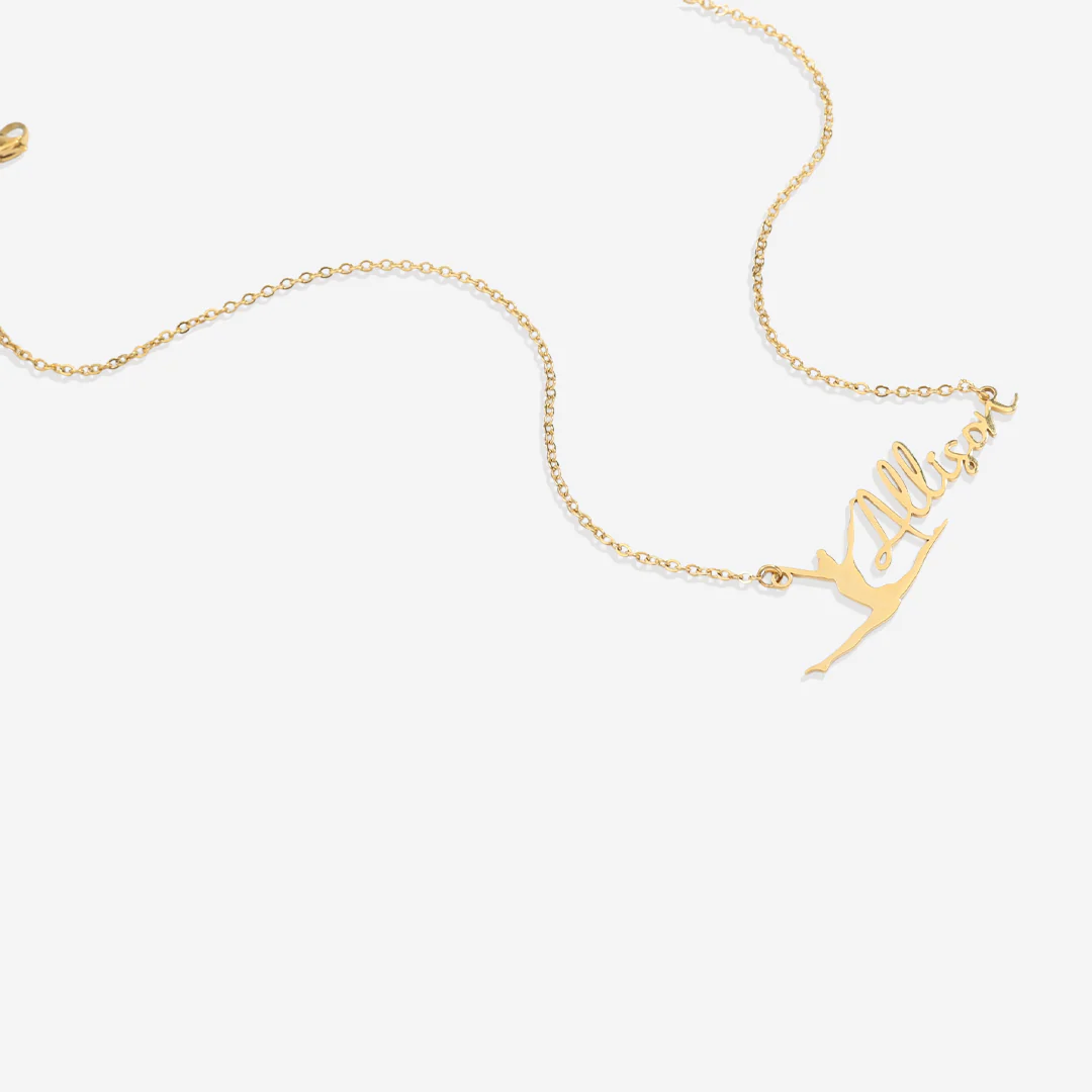 Custom Gymnast Name Pendant