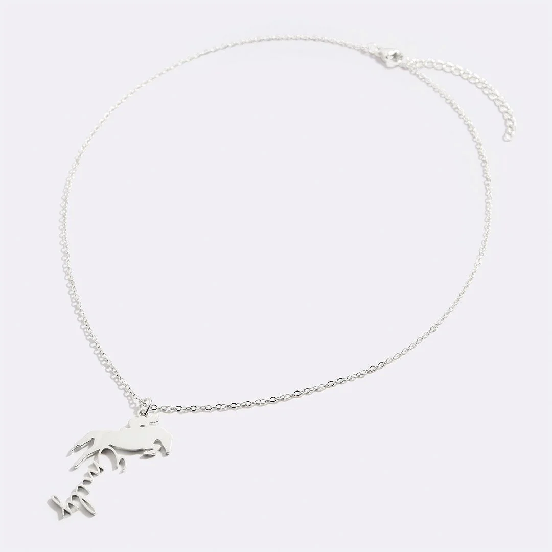 Equestrian Name Necklace