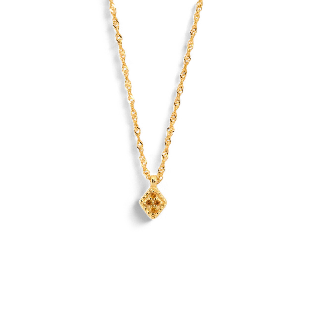 Dainty Birthstone Kite Necklace