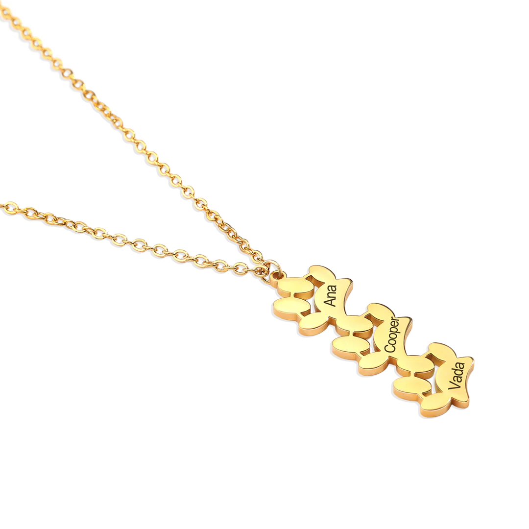 Personalized Paw Print Necklace