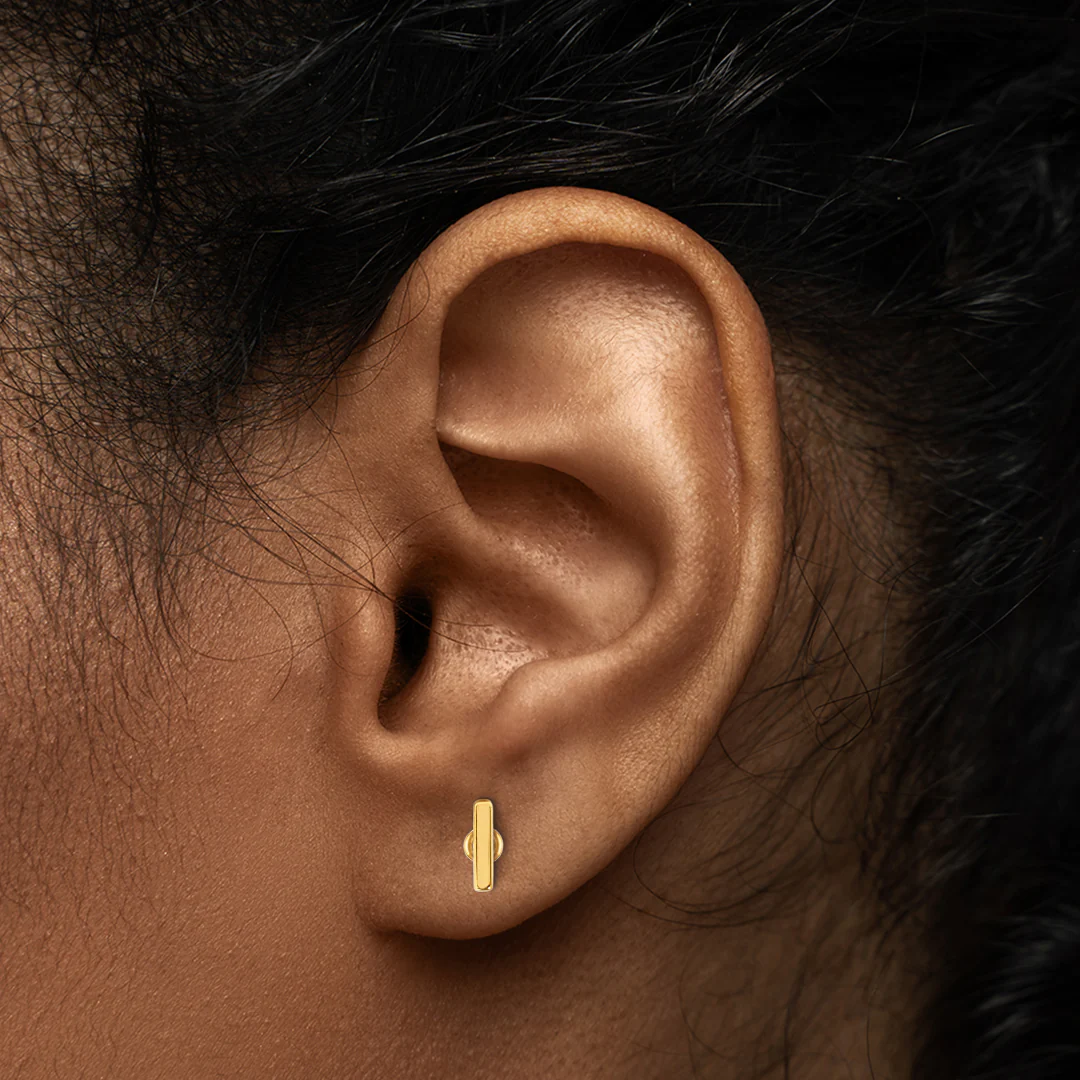 Little Bar Sleeper Flatback Earrings | 16g