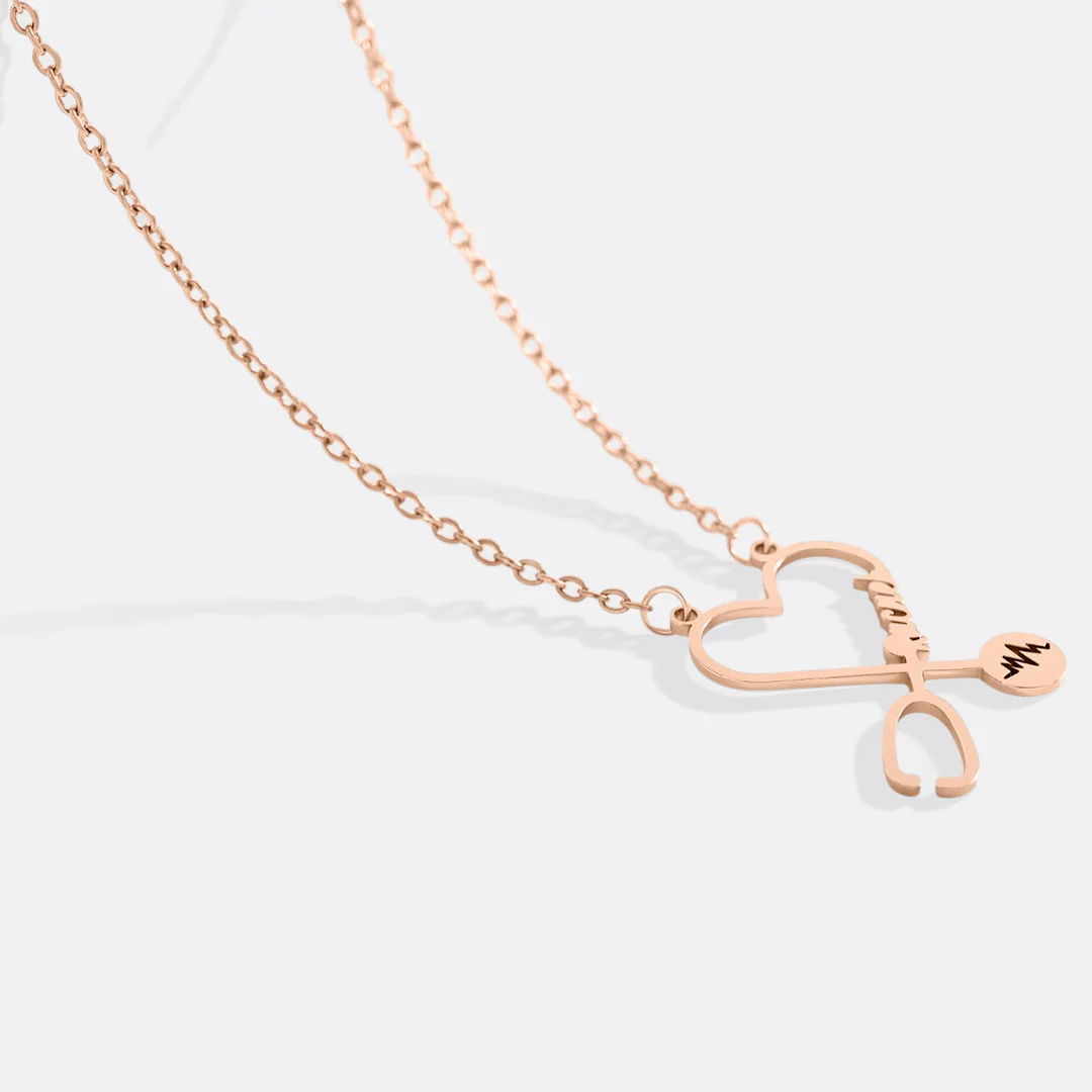 Stethosope Name Necklace
