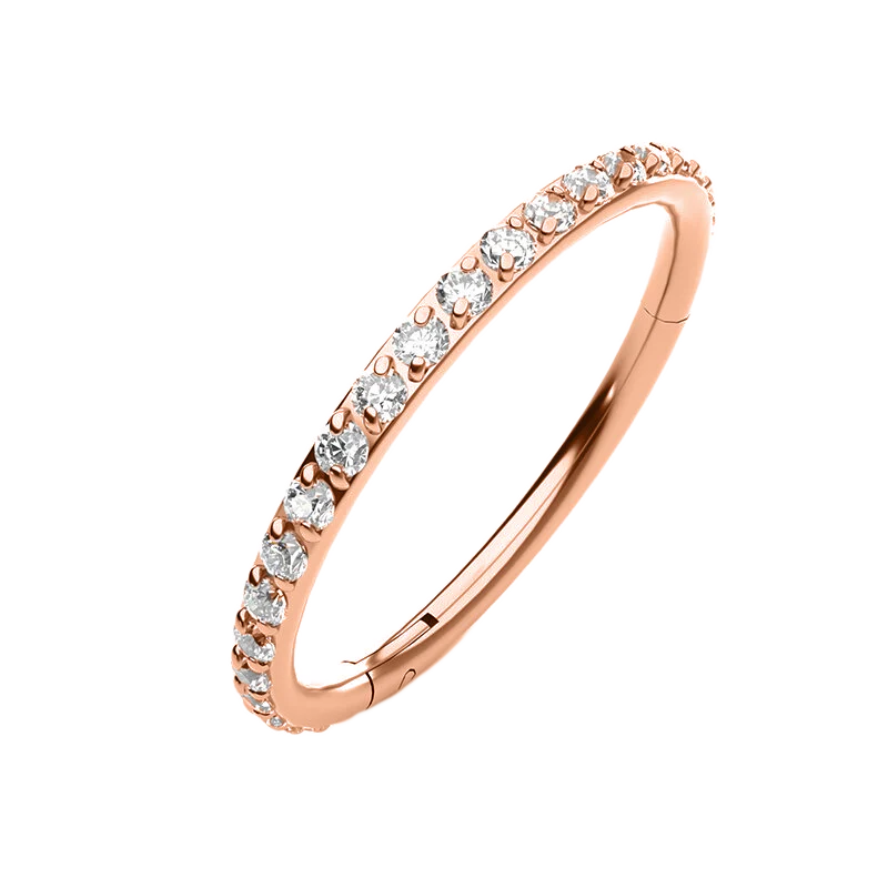 Eternity Crystal Cartilage Hoop Earrings | 16g