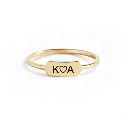 Personalized Mini Bar Ring
