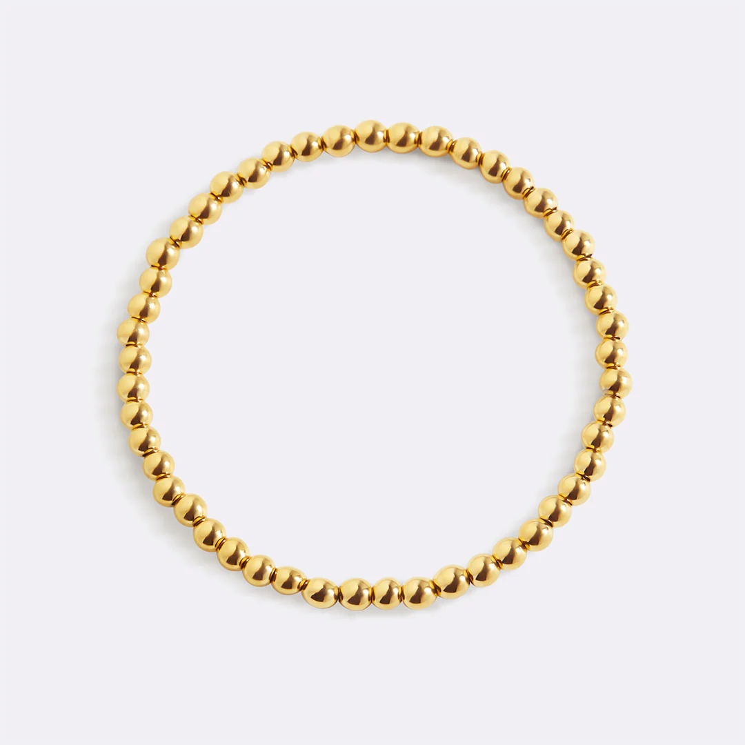 Dainty Gold Beaded Bracelet