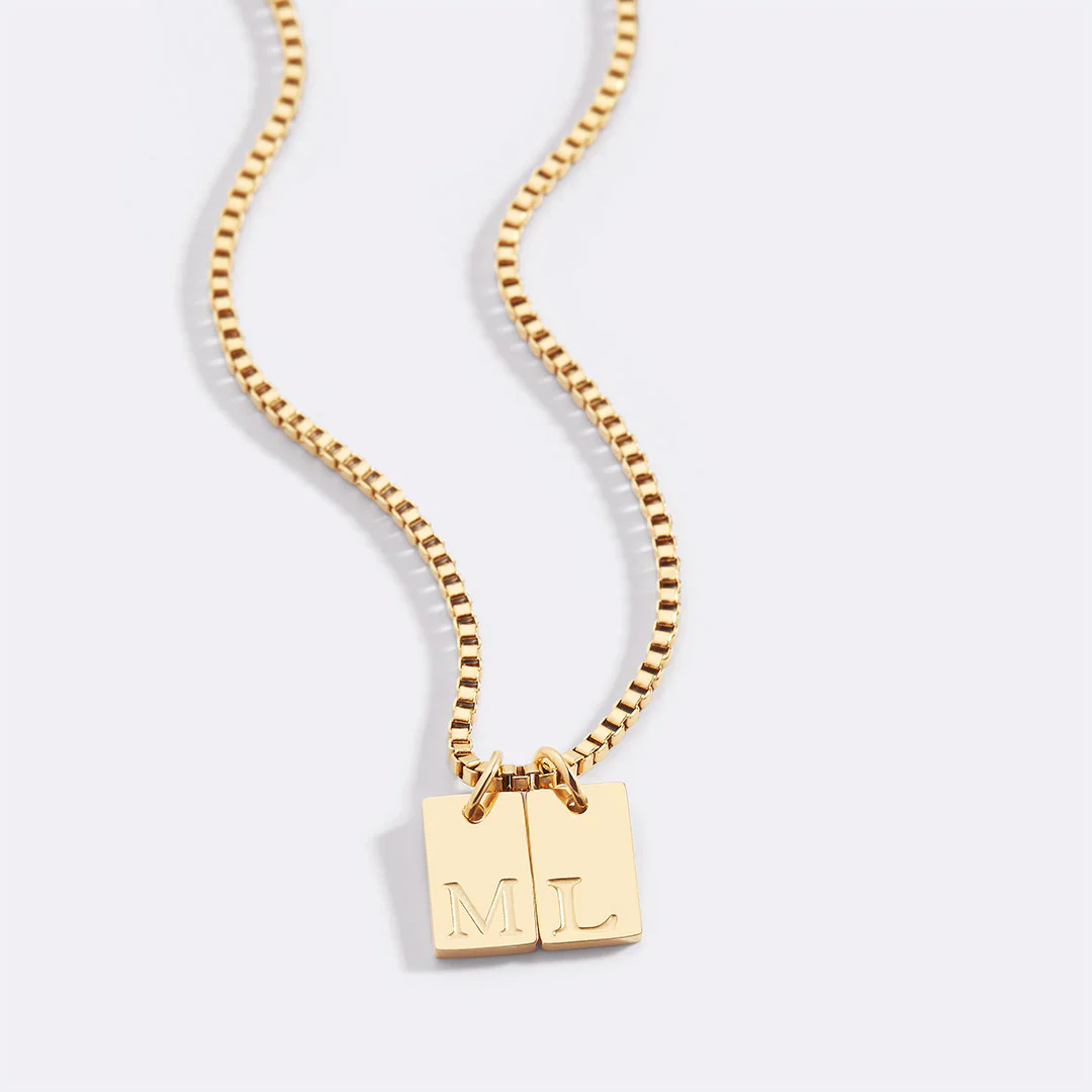Initial Tag Necklace