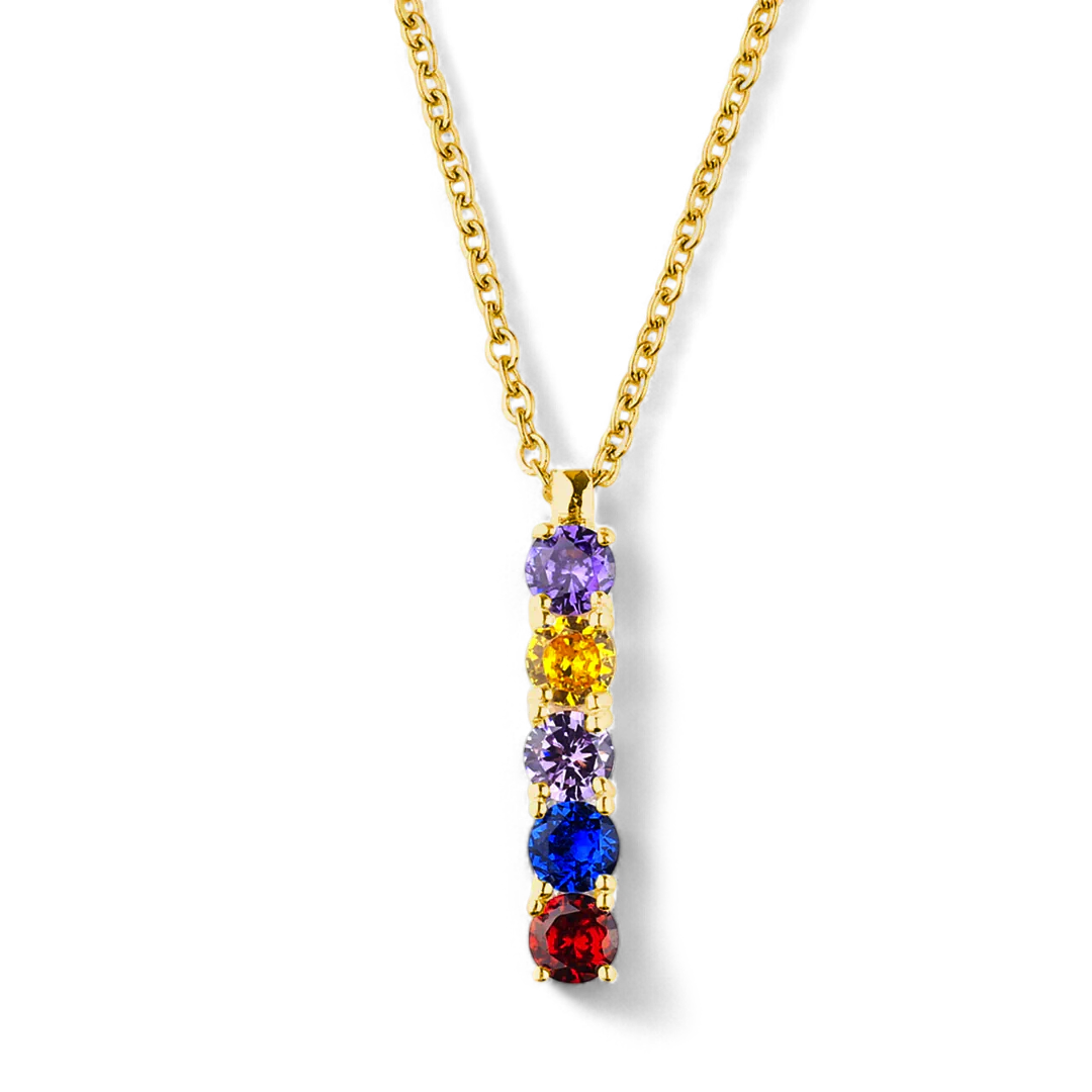 Family Birthstone Necklace