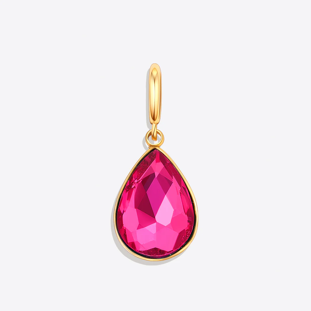 Teardrop Birthstone Charm