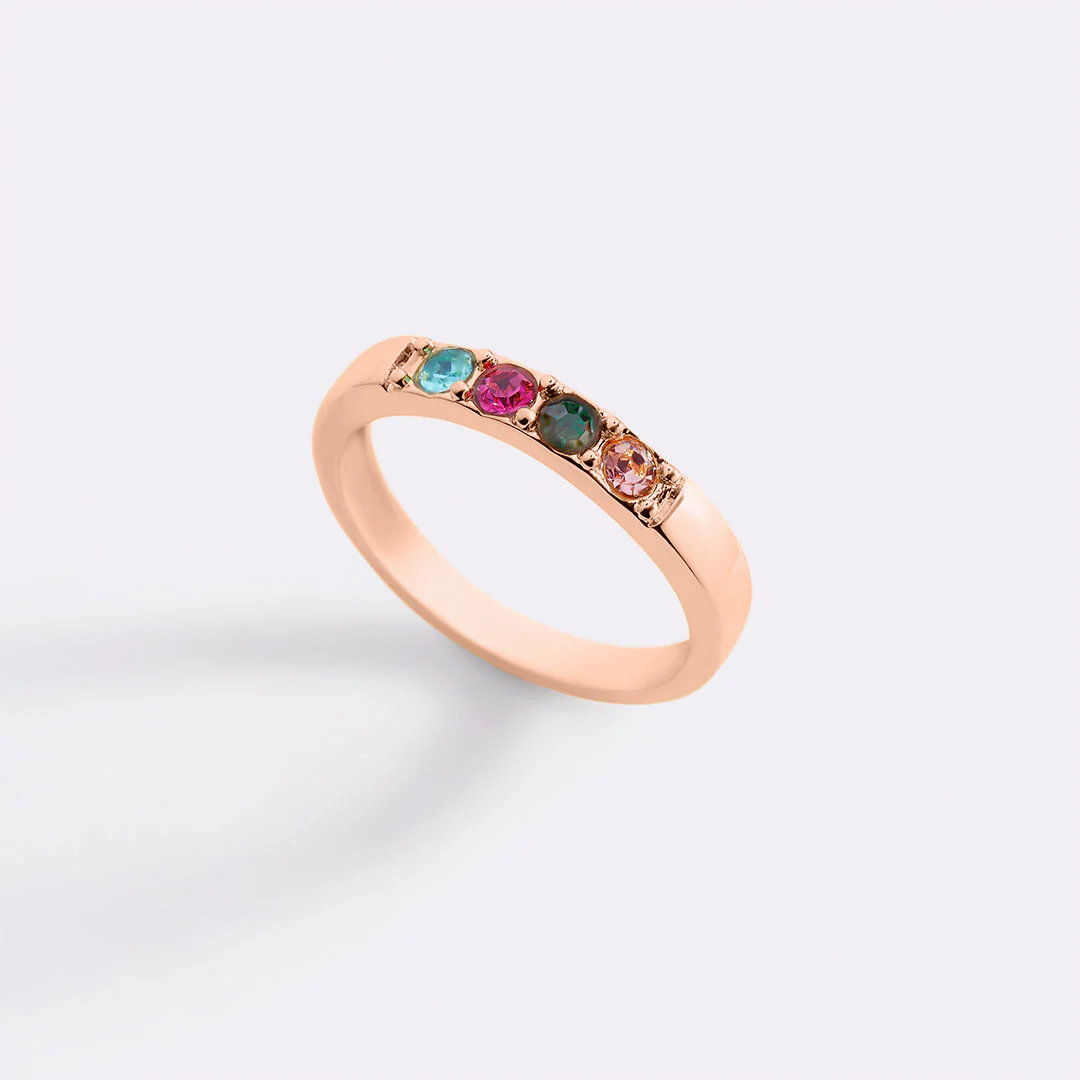 Stackable Birthstones Band Ring