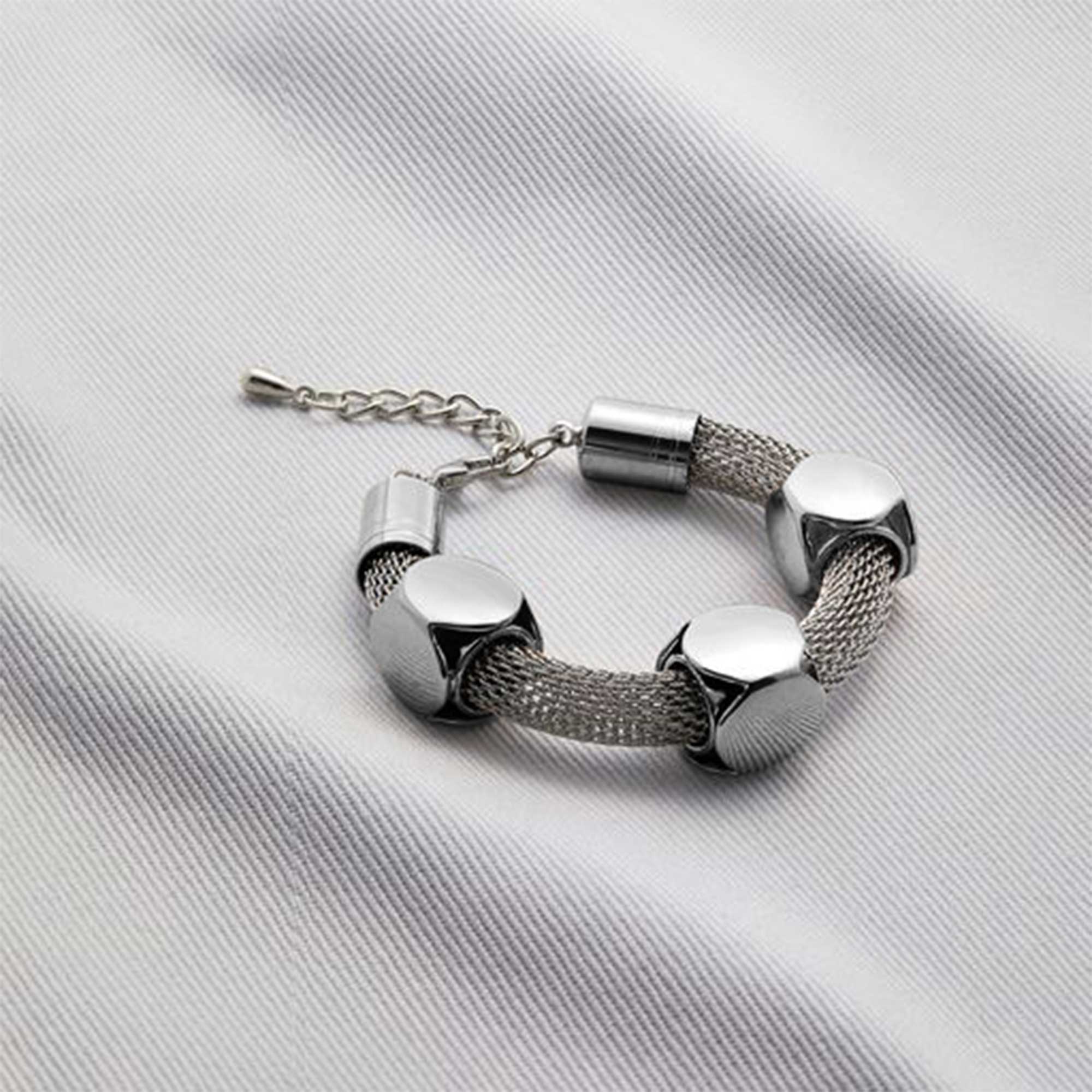 Test - Tri-Cube Metal Bracelet