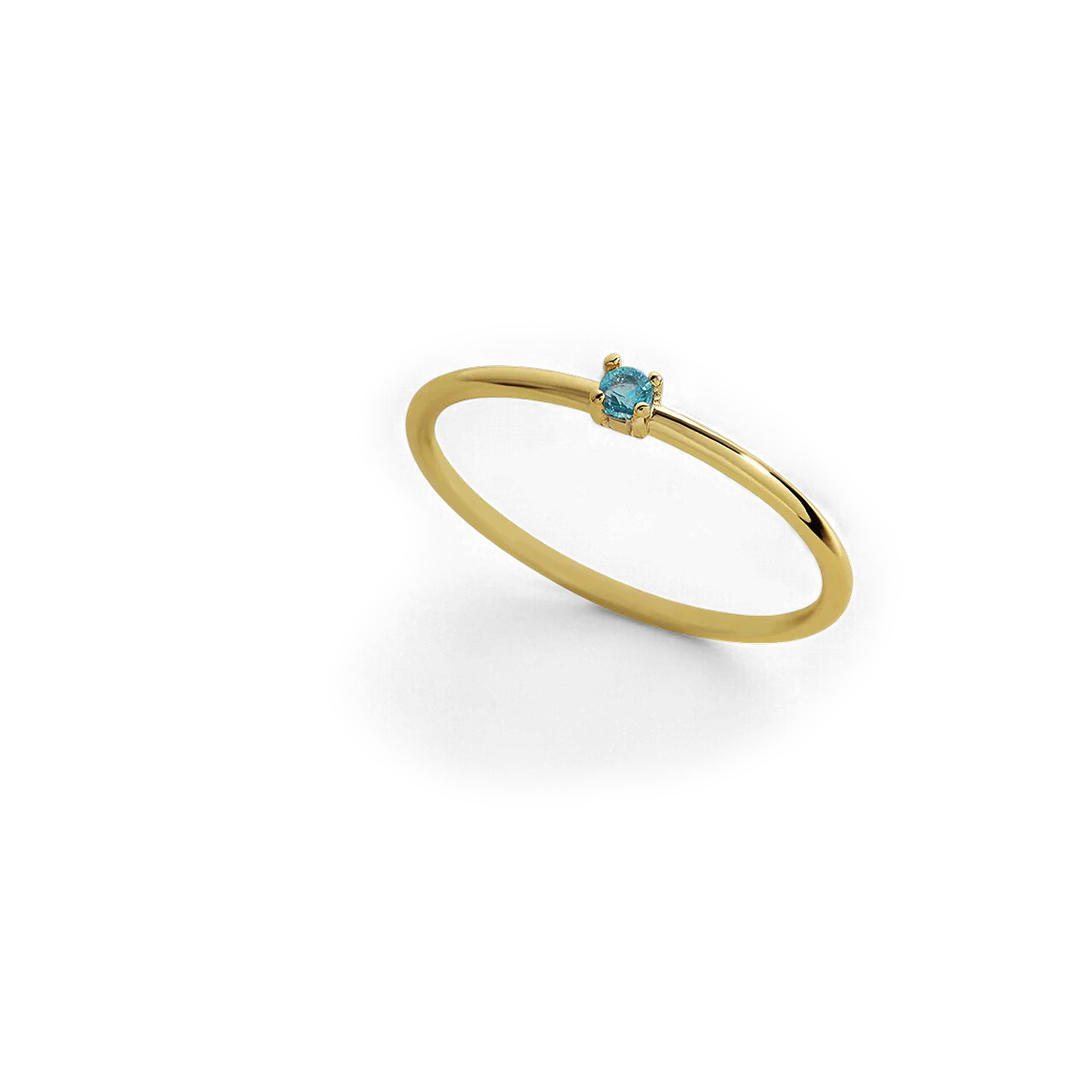 Super Dainty Birthstone Stacking Ring
