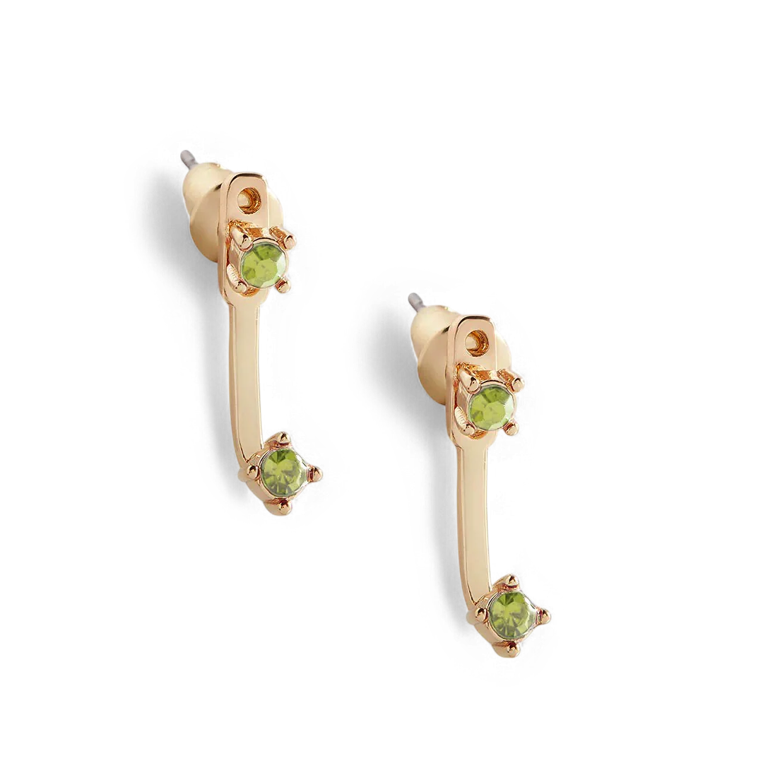 Birthstone Drop Ear Jacket Earrings