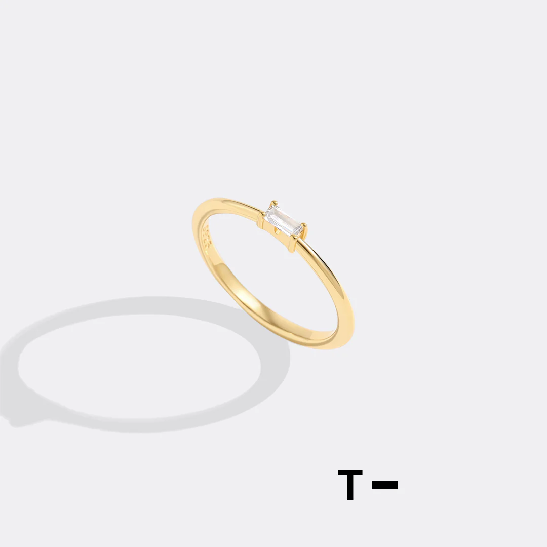 Dainty Personalized Morse Code Ring