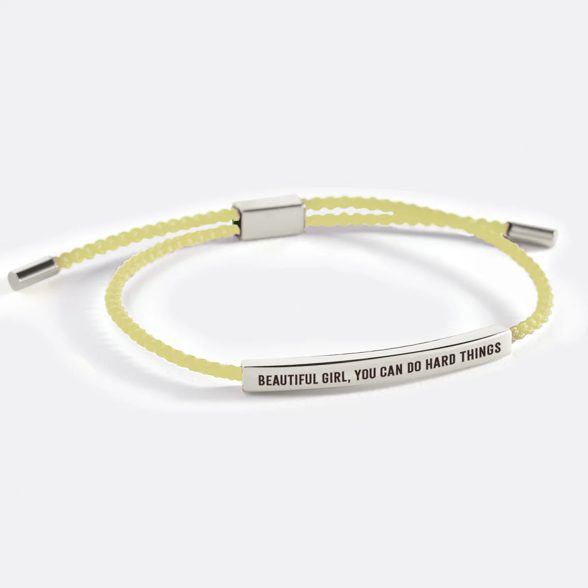 Beautiful Girl, You Can Do Hard Things Inspire Bracelet