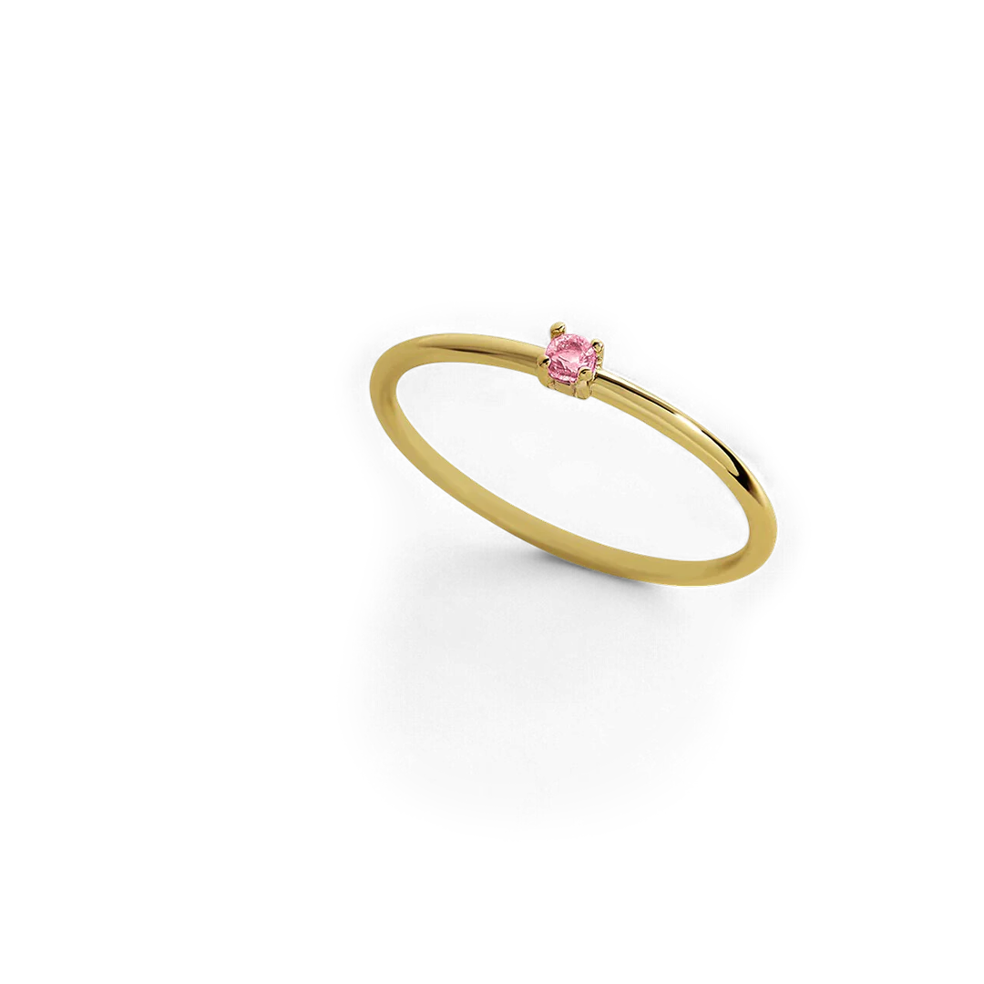 Super Dainty Birthstone Stacking Ring