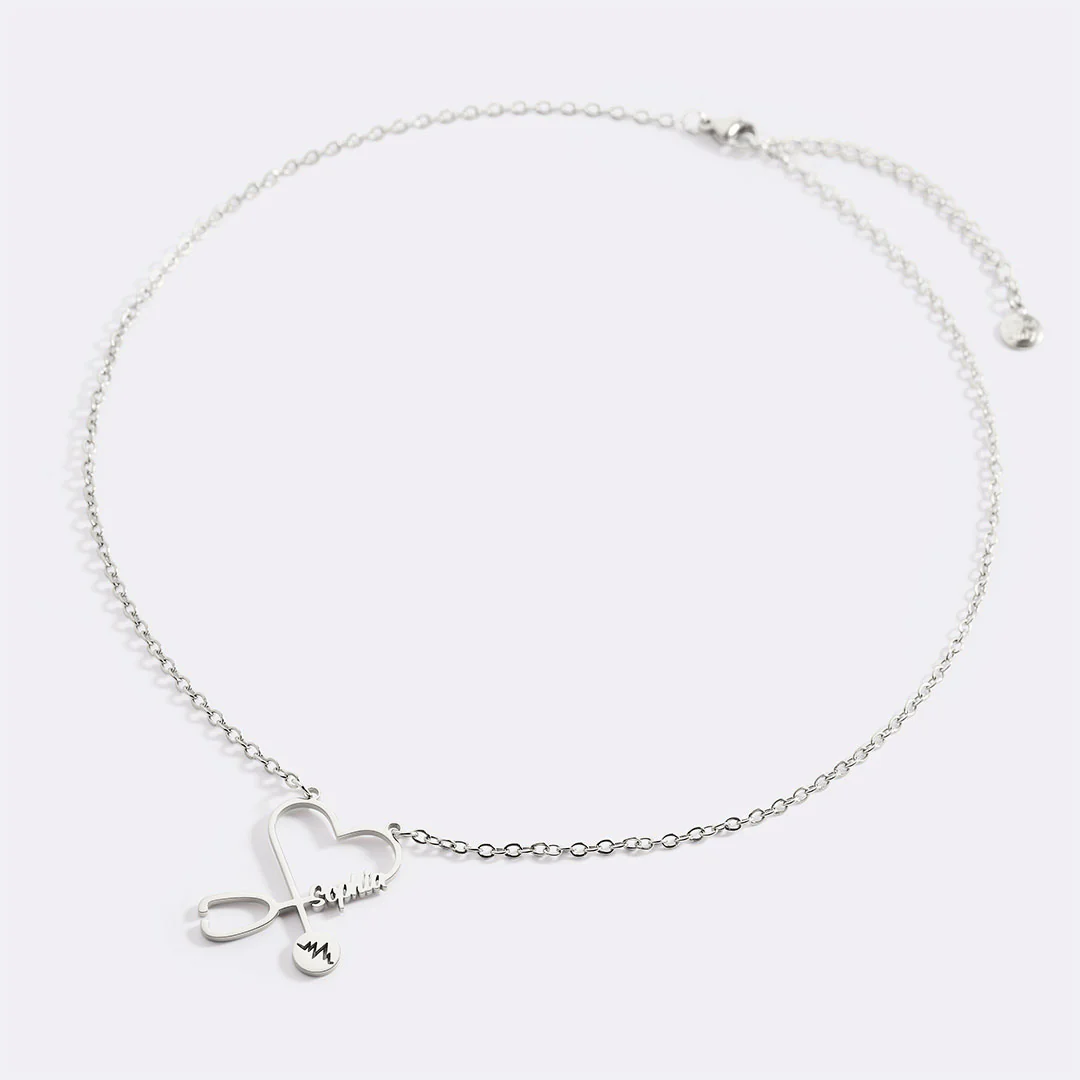 Stethosope Name Necklace