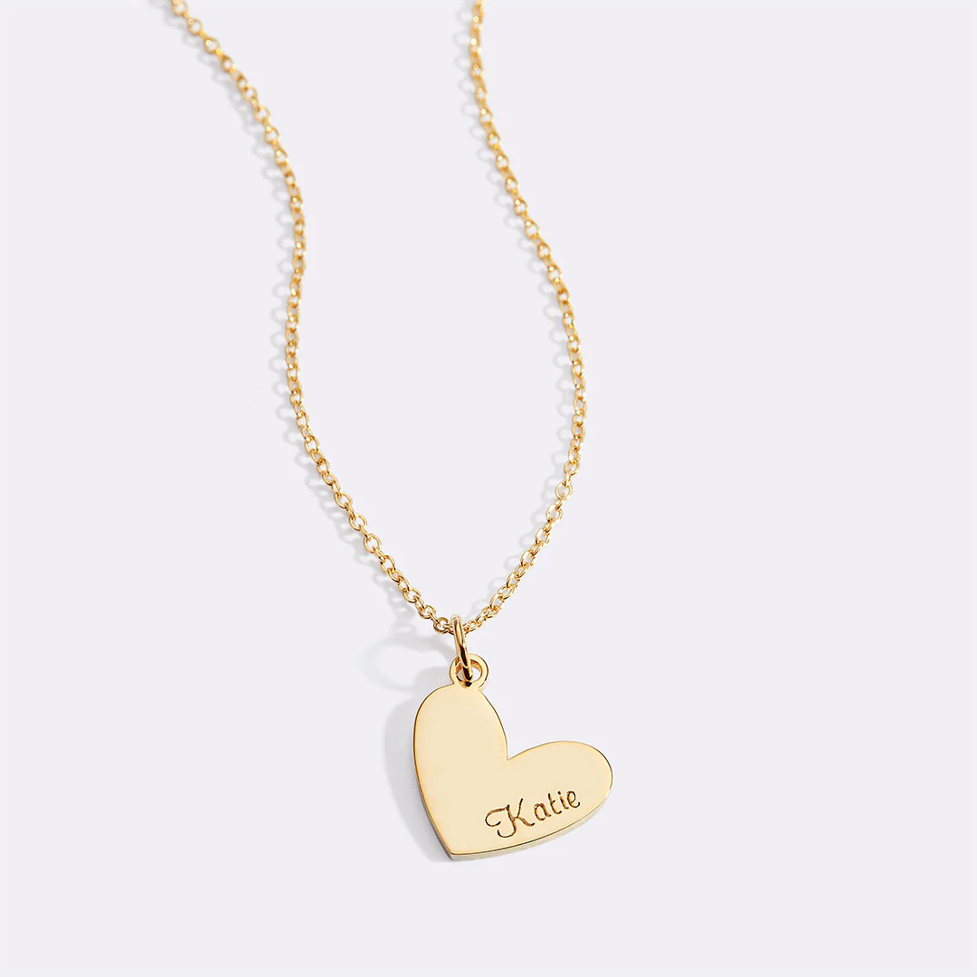 Personalized Heart Name Necklace