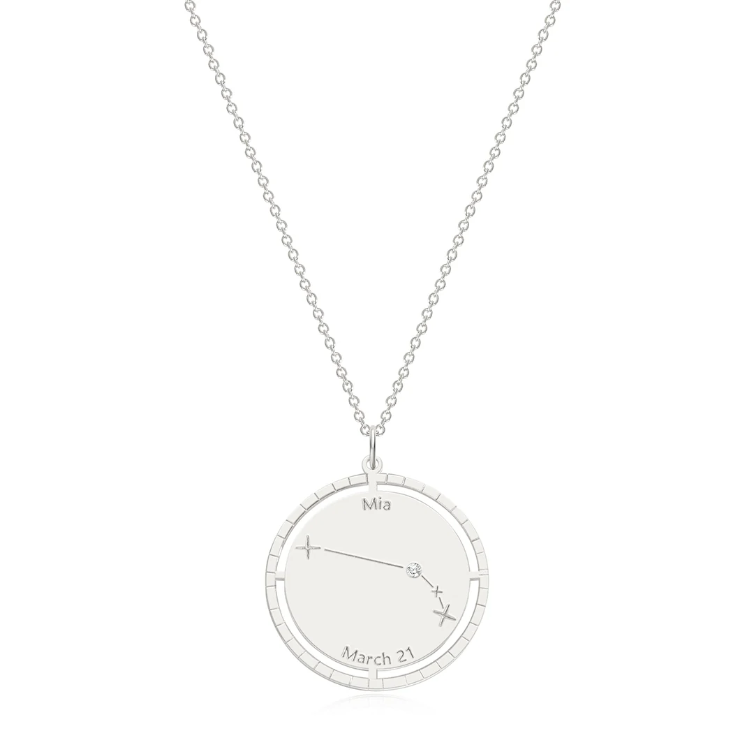 Personalized Constellation Pendant Necklace
