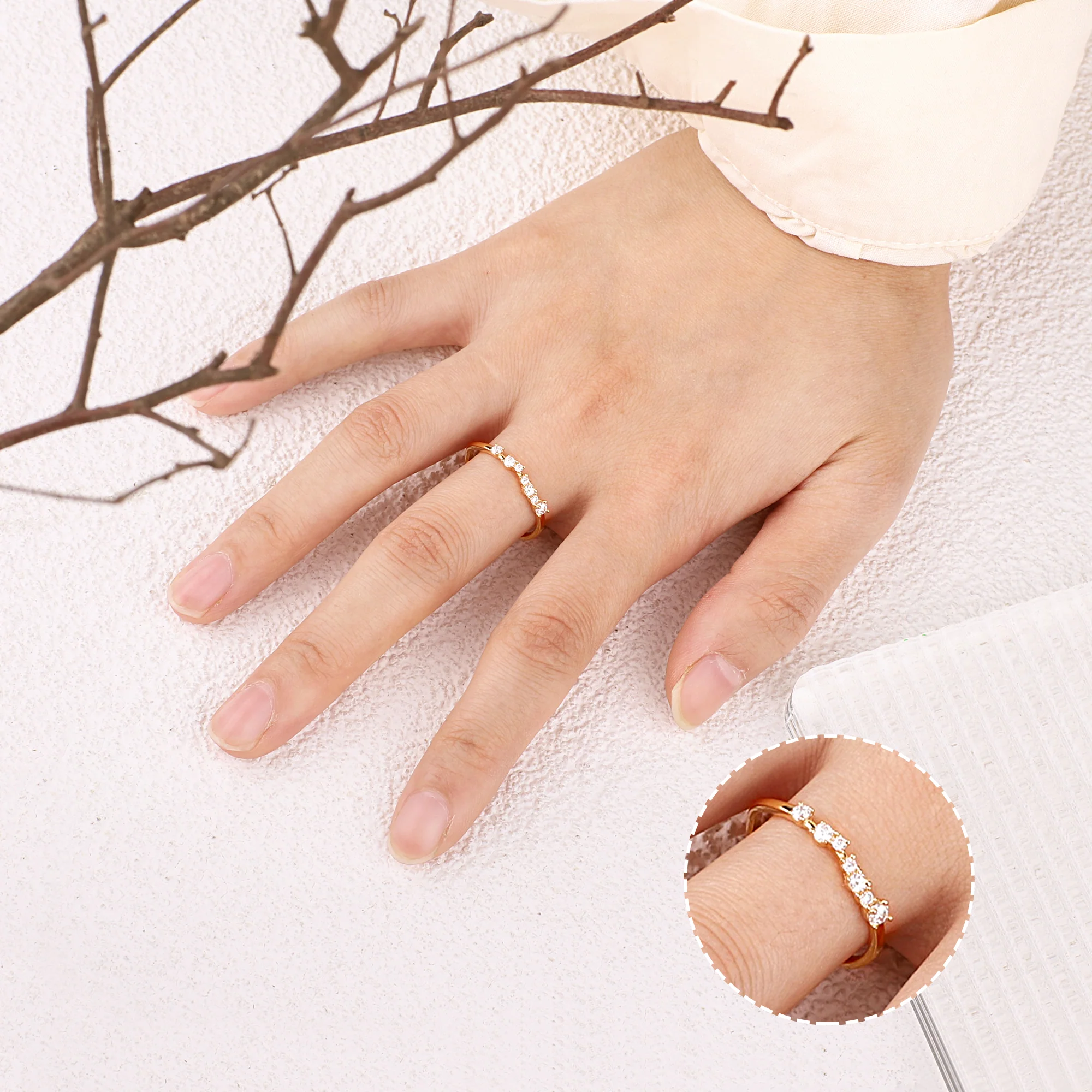 Shimmer Diamond Ring