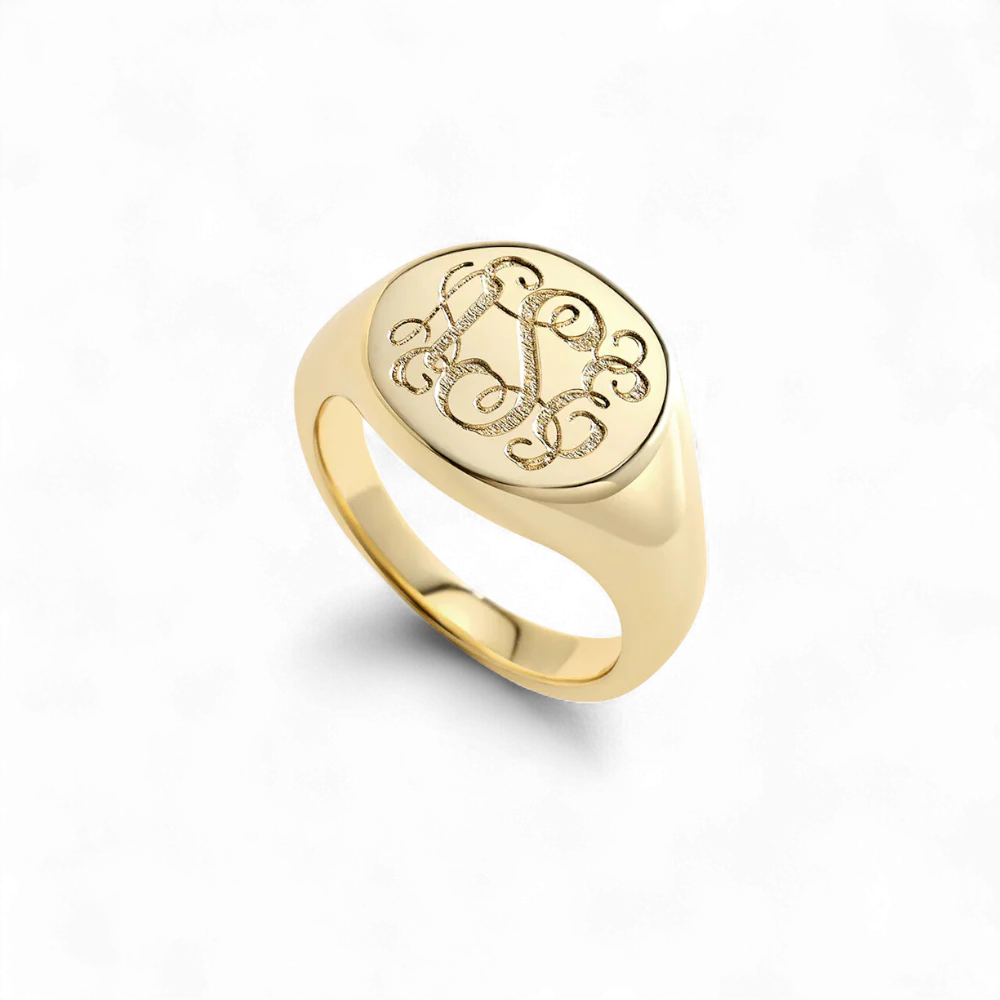 Eternity Monogram Signet Ring