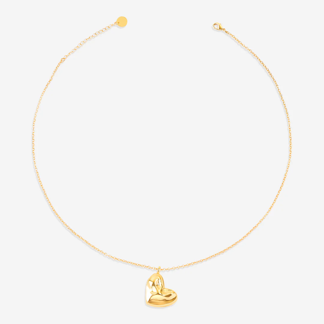 Handmade Hammered Heart Photo Locket Necklace