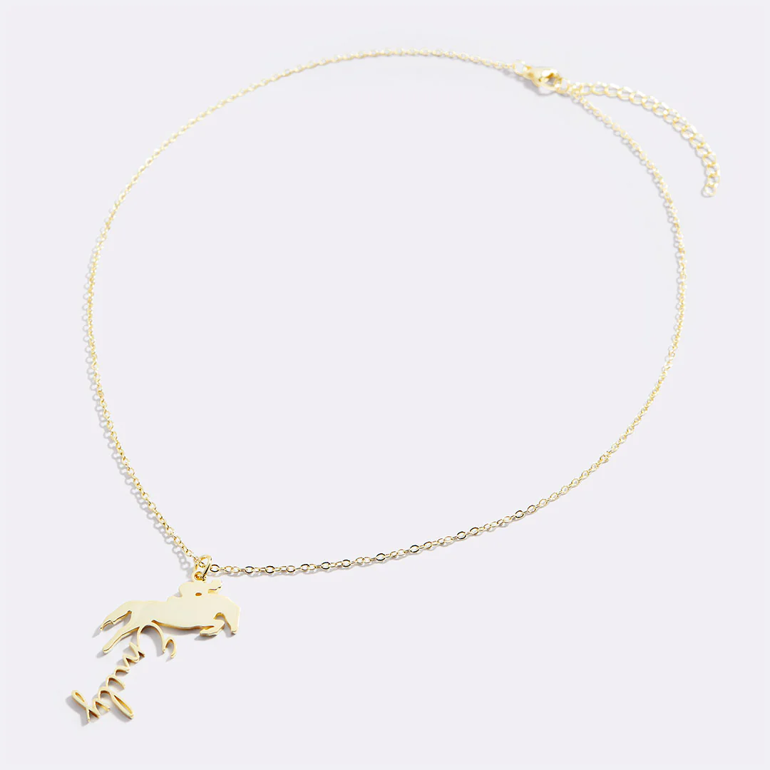 Equestrian Name Necklace