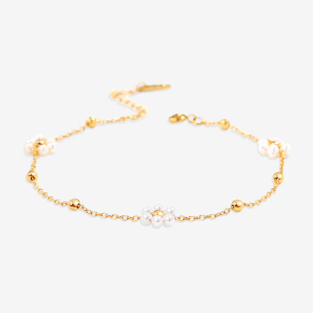 Marguerite Pearl Anklet