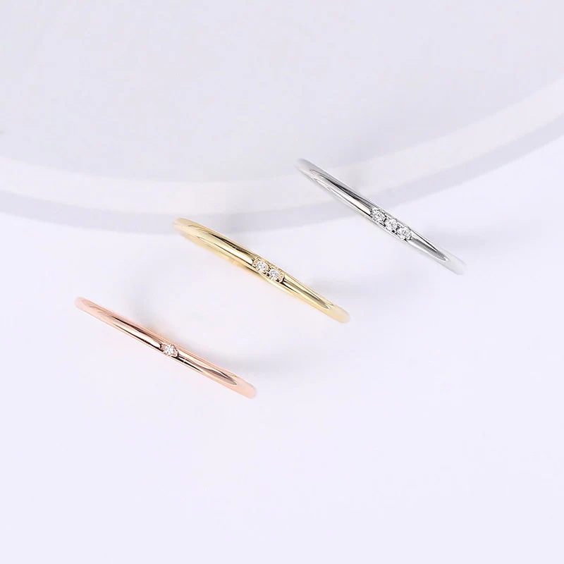 Dainty Diamonds Stacking Ring