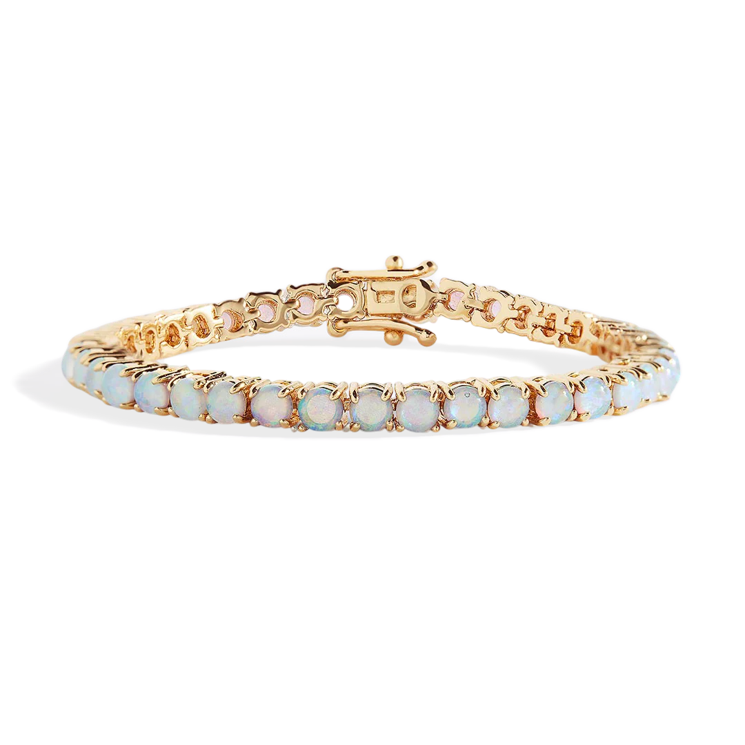Blue Opal Tennis Bracelet
