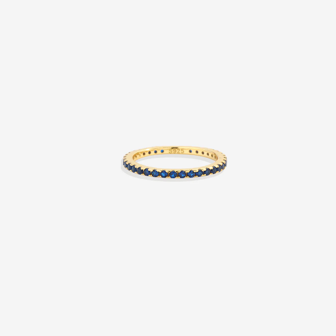 September Birthstone Eternity Stacking Ring