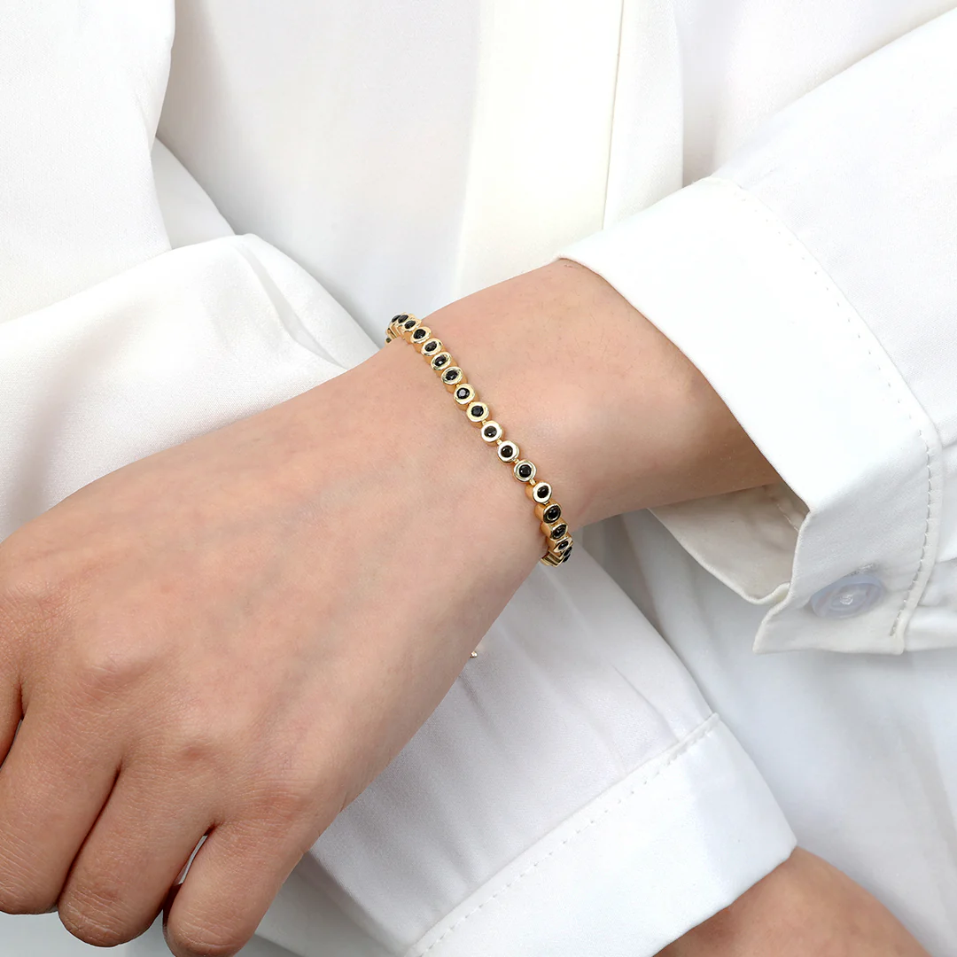 Black Gemstone Bracelet