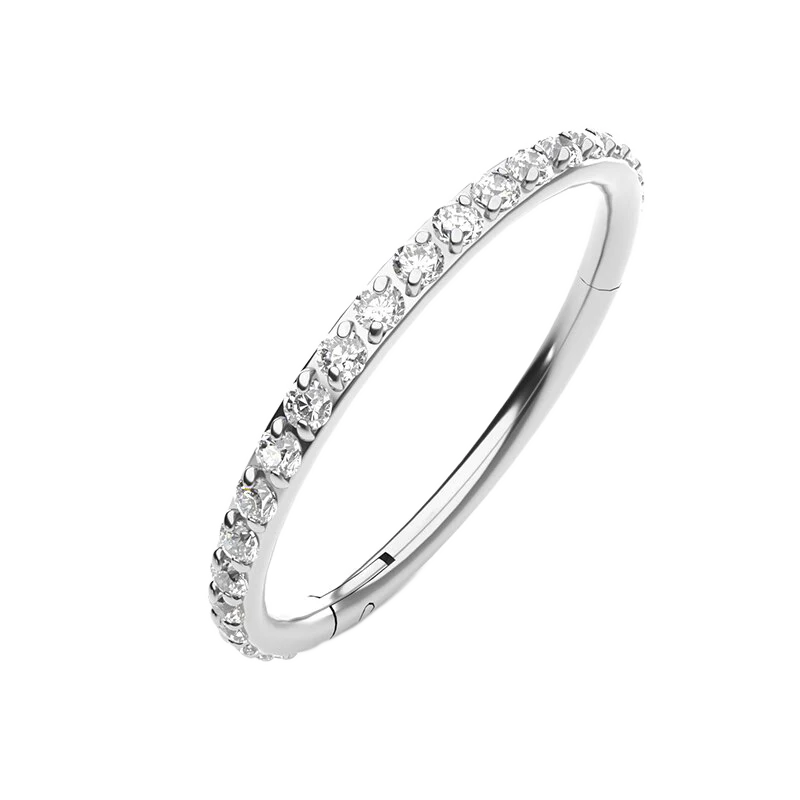 Eternity Crystal Cartilage Hoop Earrings | 16g