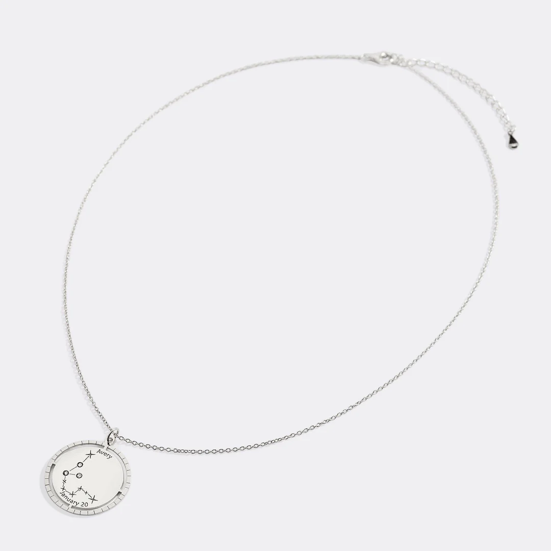 Personalized Constellation Pendant Necklace