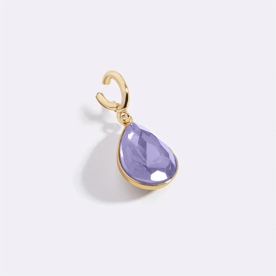 Teardrop Birthstone Charm