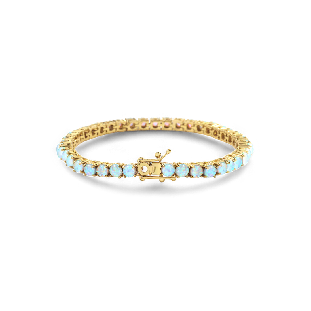 Blue Opal Tennis Bracelet