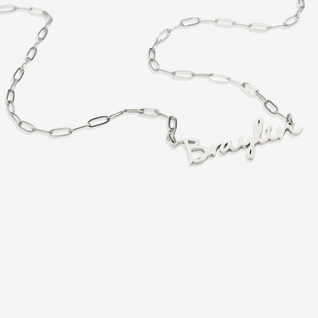 Fairy Name Necklace with Box Chain