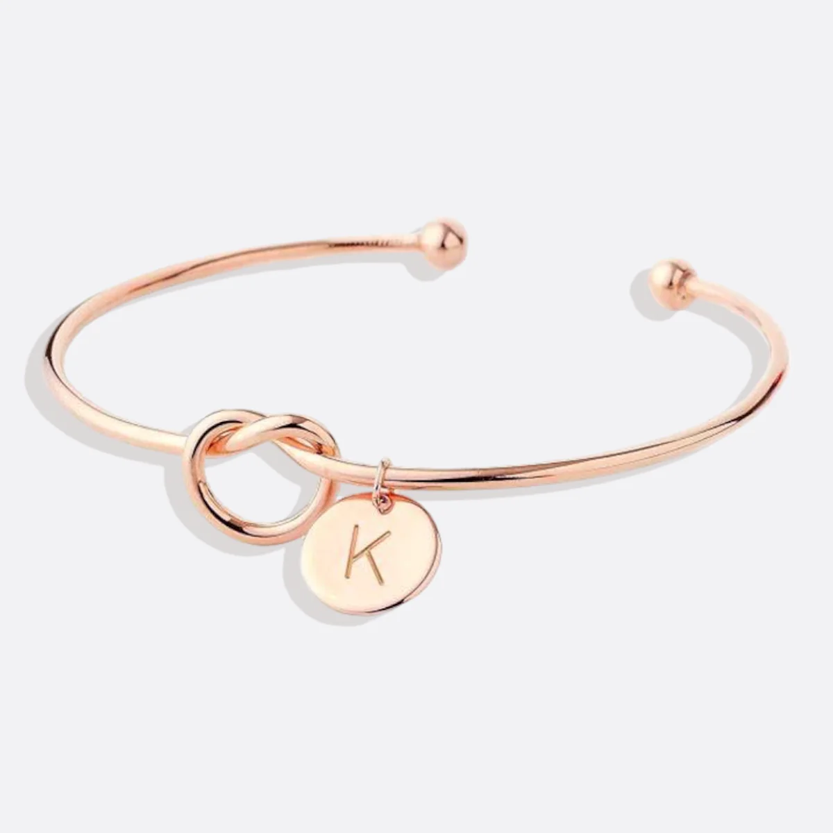 Personalized Tie the Knot Bracelet • Bridesmaid Gift Bracelet