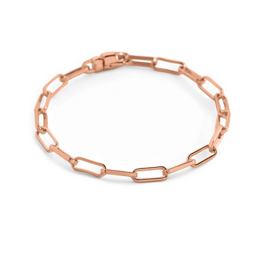 Open Link Paperclip Chain Bracelet
