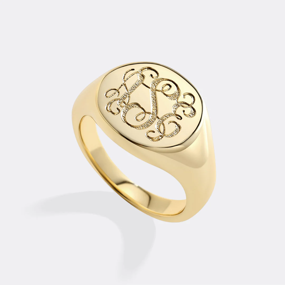 Eternity Monogram Signet Ring