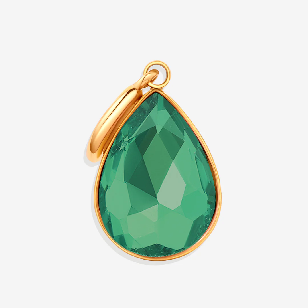Teardrop Birthstone Charm