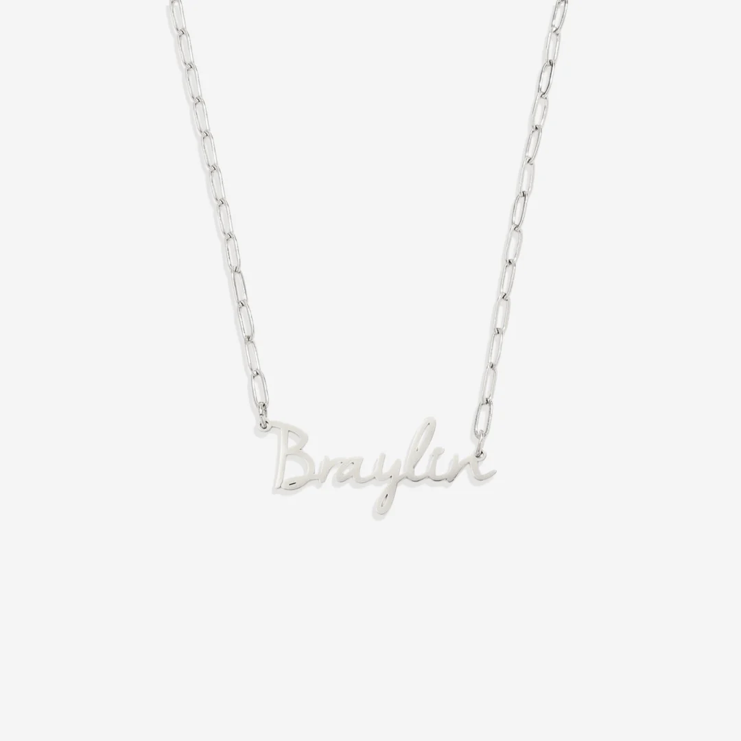 Fairy Name Necklace with Box Chain