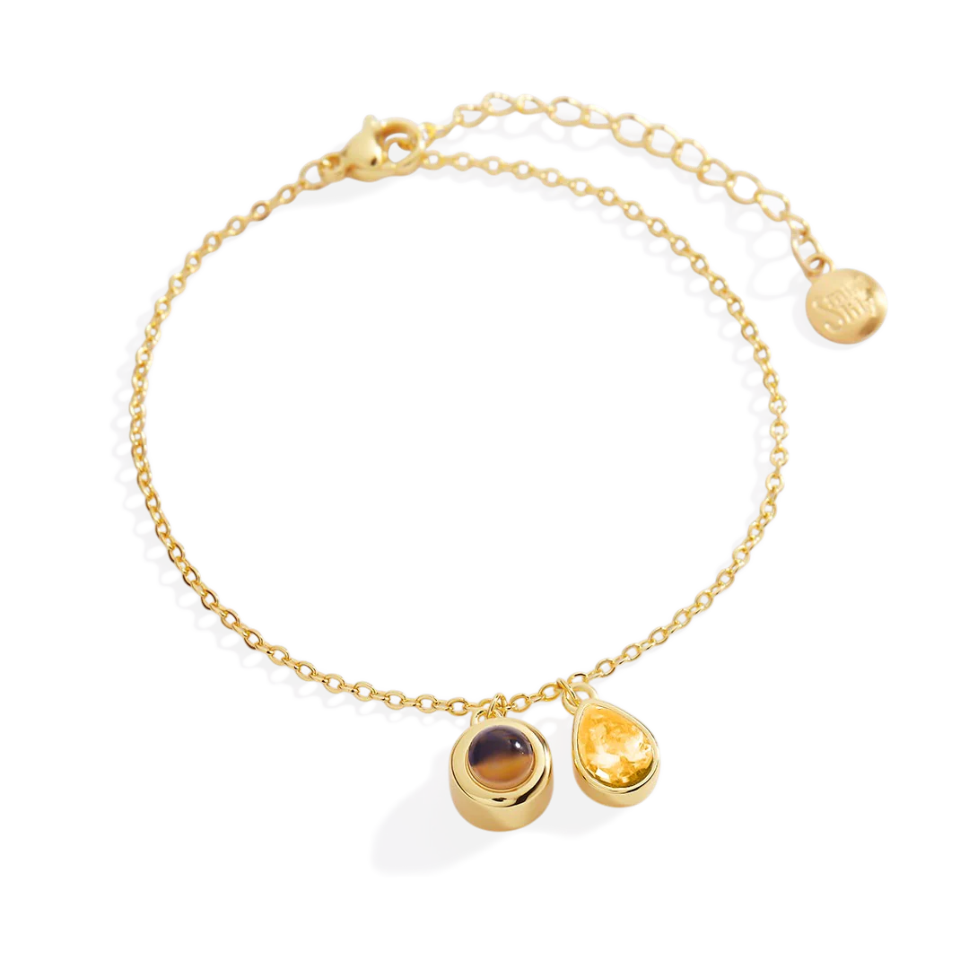 Birthstone Photo Bracelet