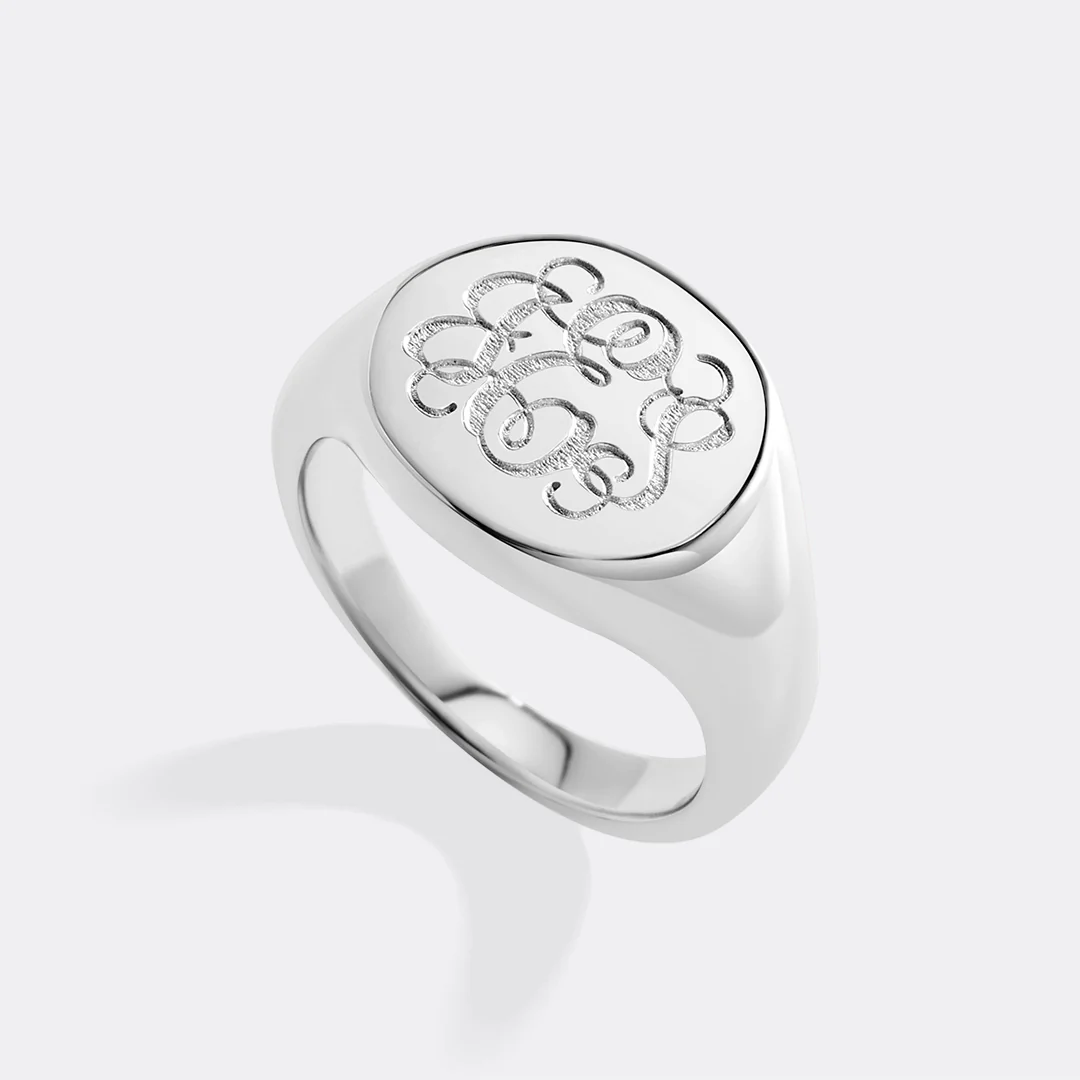 Eternity Monogram Signet Ring