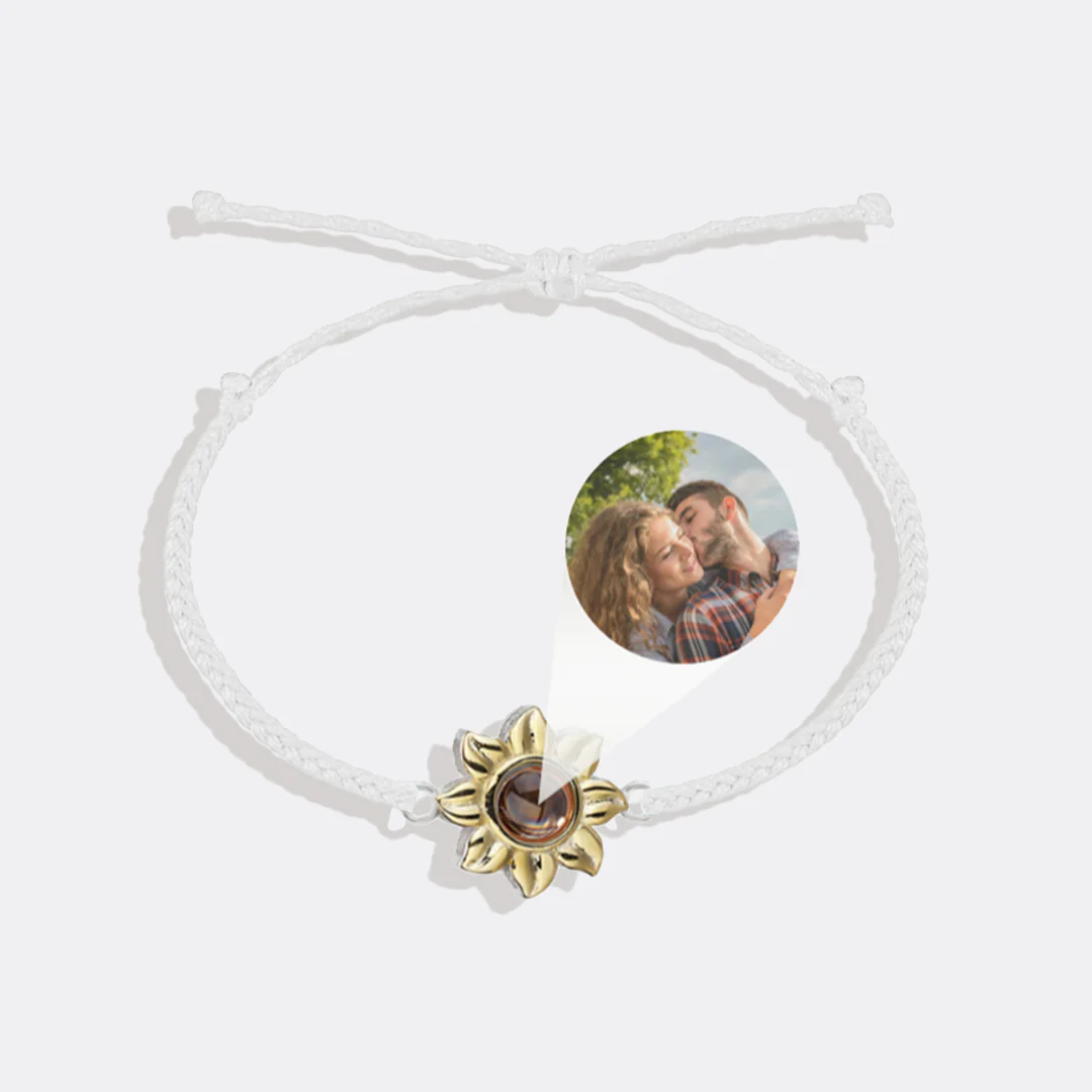 Sunflower Photo Bracelet