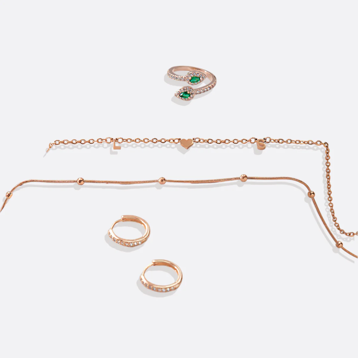 Pave Huggie Hoop Earrings