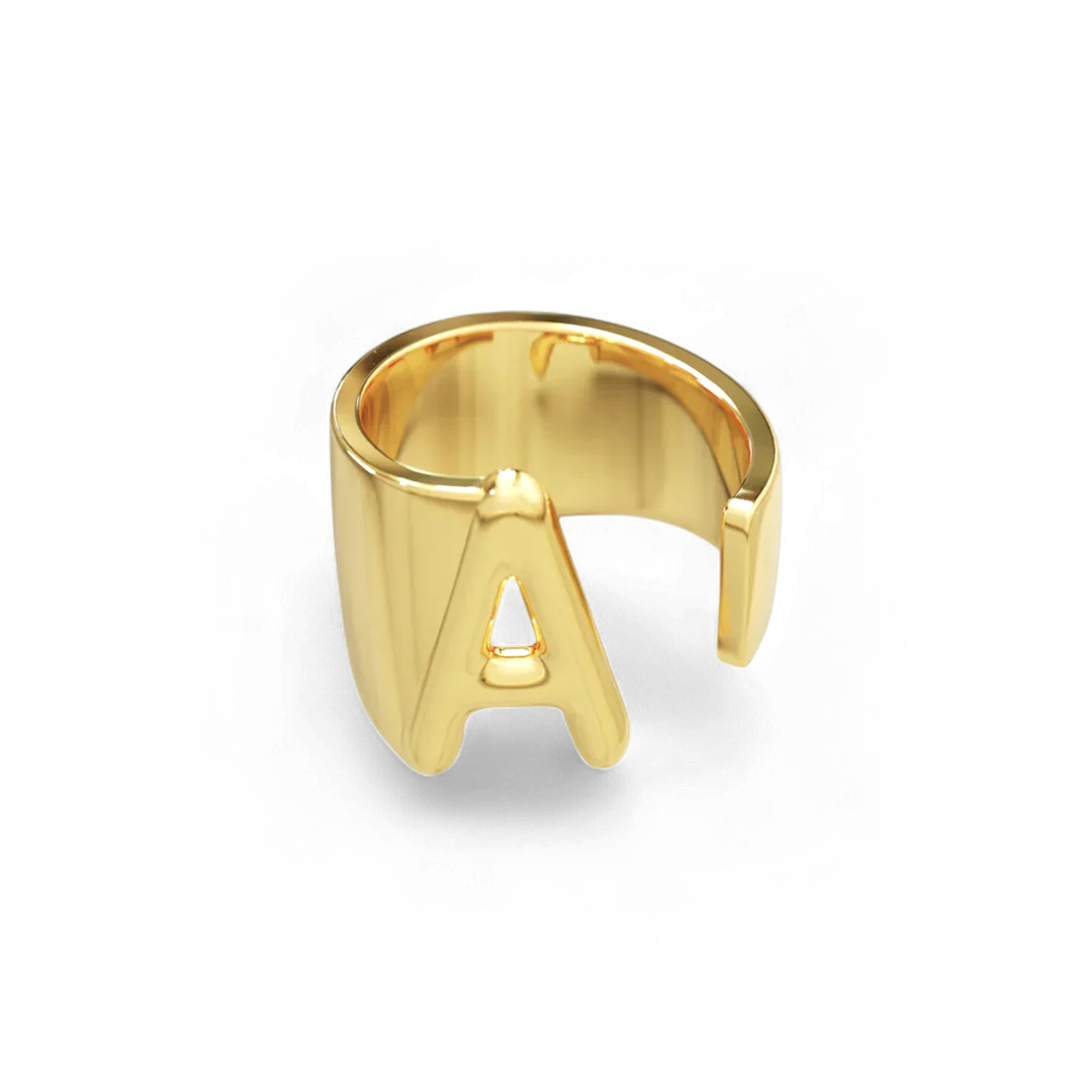 Initial Monogram Ring
