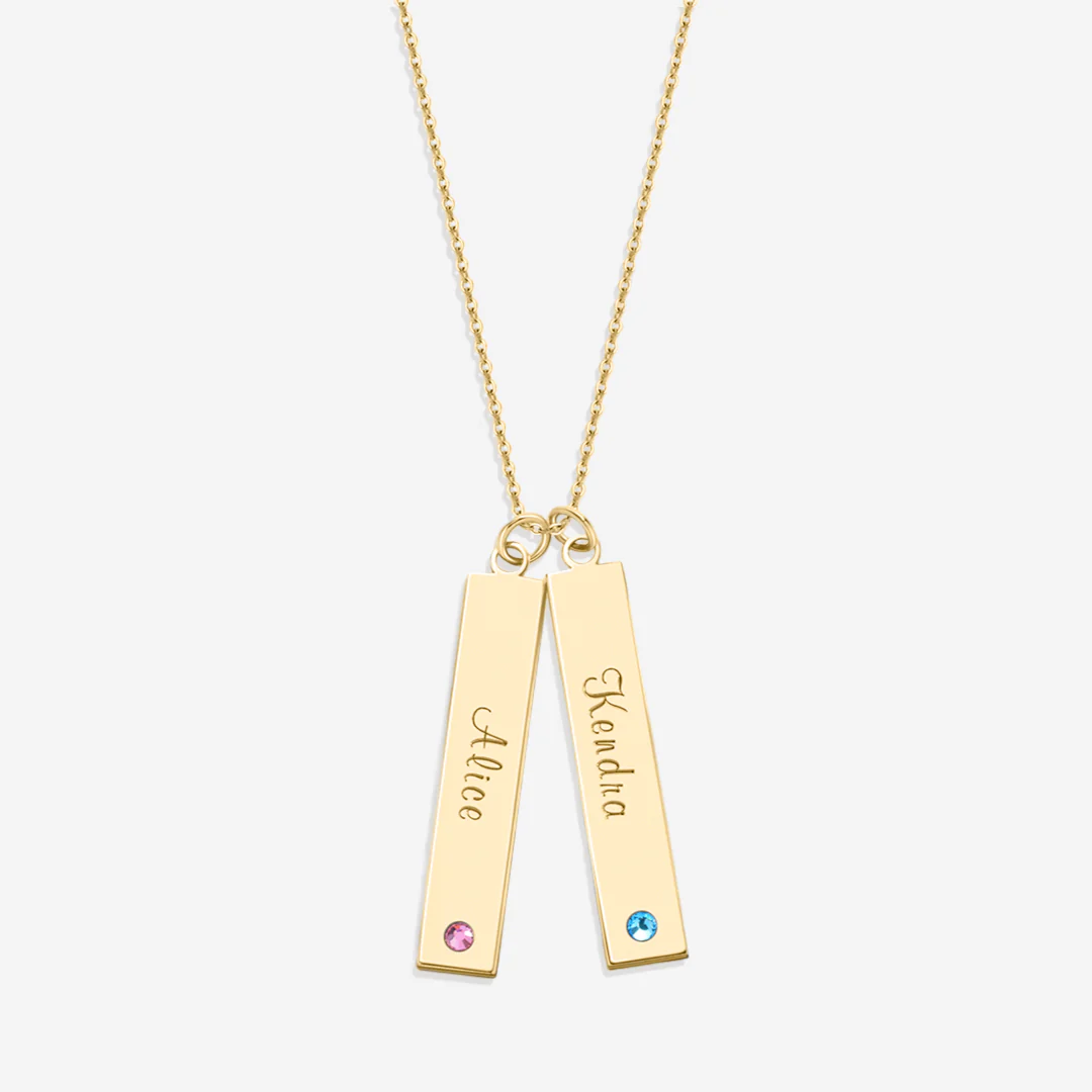 Birthstone Bar Necklace