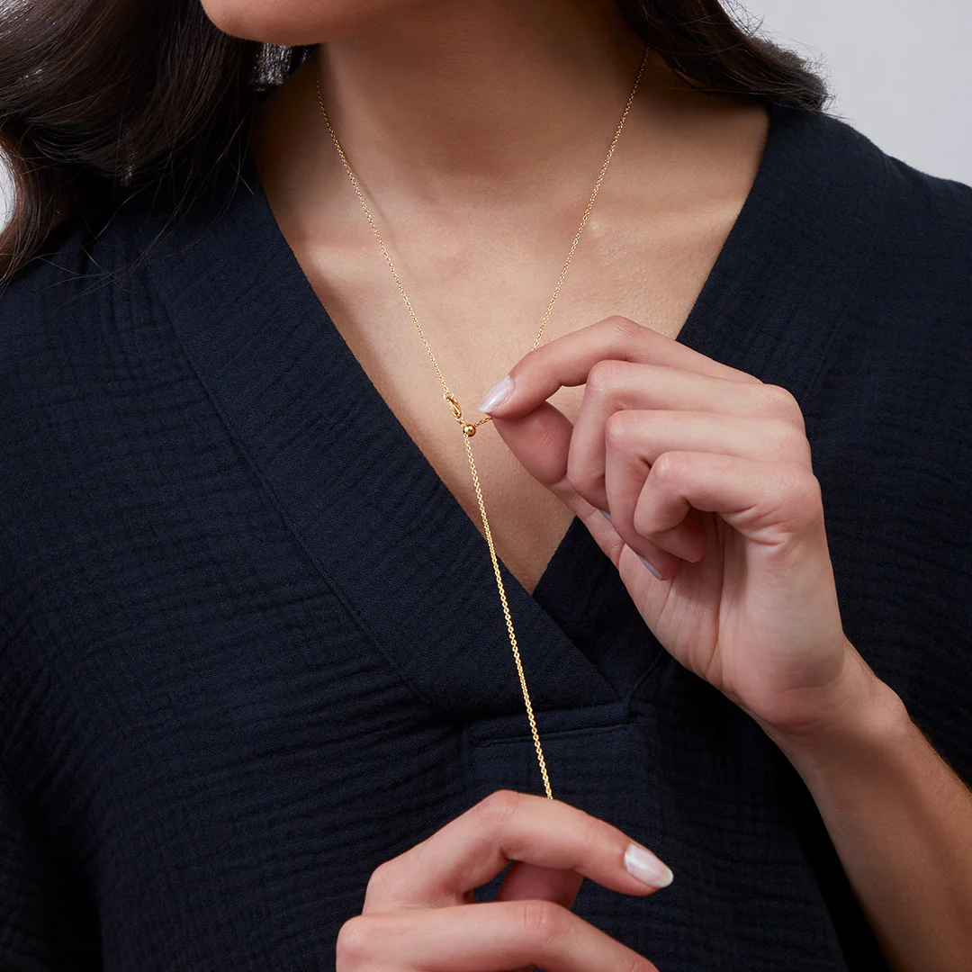 Italian Milano Sterling Silver Adjustable Chain Necklace