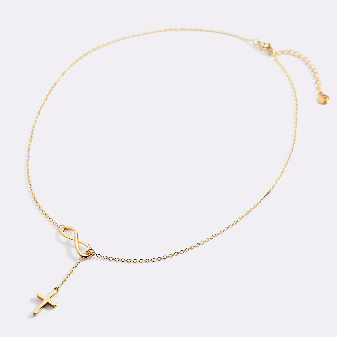 Infinity Cross Pendant Necklace